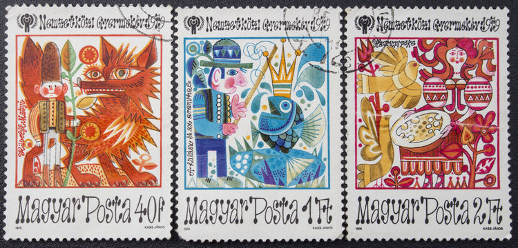 retro postage stamp