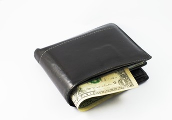 Wallet pocket mponey in Isolated Background