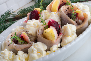 herring with beets