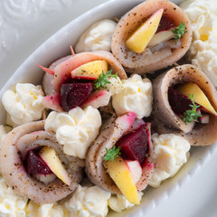 herring with beets