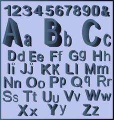 Letters-Purple with Numbers