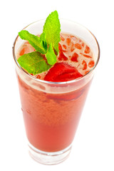 strawberry cold tea