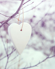 Christmas or Valentine's heart shaped decoration