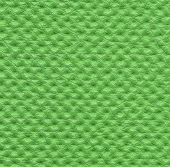 green leather texture closeup.