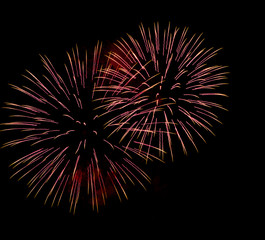 Colorful firework