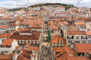 View from Mirador de Santa Lucia, Lisbon, Portugal