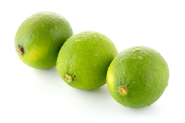 Fresh green limes