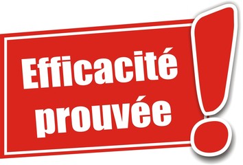 étiquette efficacité prouvée