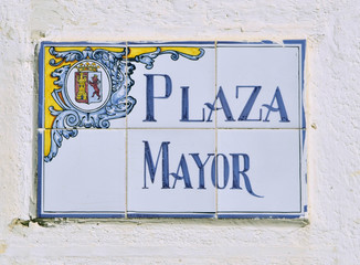 Plaza Mayor tiles