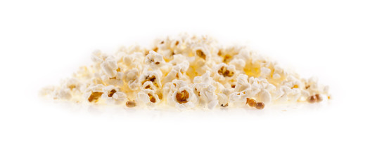 Pop corn on a white background