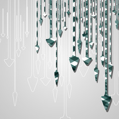 Arrow design background, dynamic illustration.