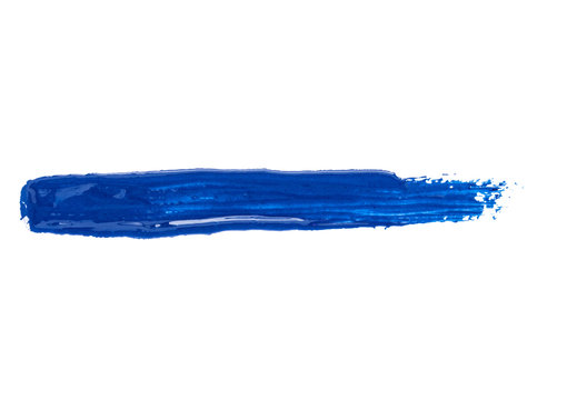 close up of paint brushes on white background