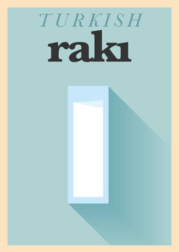 Vintage Turkish Raki Poster