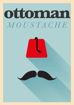 Vintage Mustache Poster