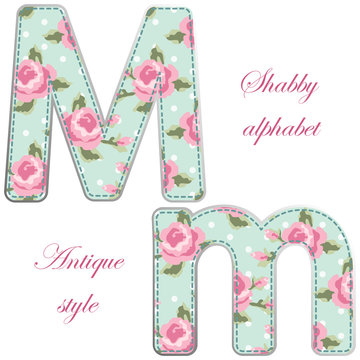 Fabric Letter M