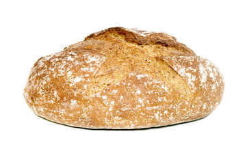 fresh bread on white