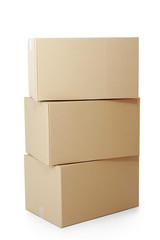 piles of cardboard boxes