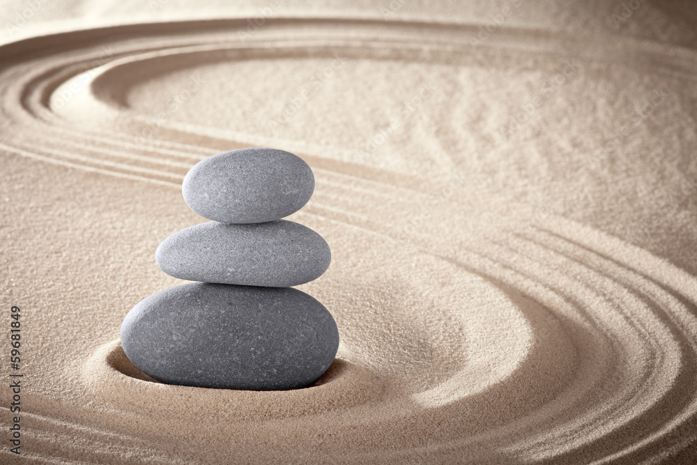 Poster spa zen meditation stones background