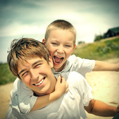 Happy Brothers Portrait