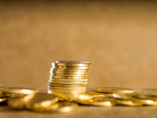 Lots of gold coins