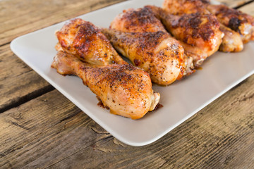 Roasted chicken background