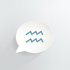 Aquarius Speech Bubble