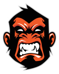 monkey head mascot