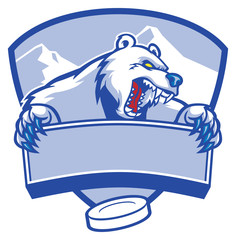 Obraz premium polar bear mascot