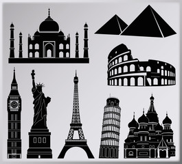 World wonders vector collection - eight piece © Archer7