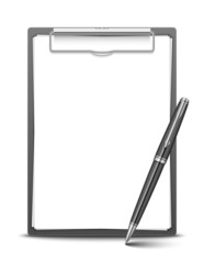 Clipboard and pen