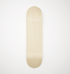 Blank wooden skateboard deck © bestpixels