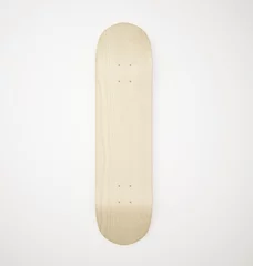 Foto op Aluminium Blank wooden skateboard deck © bestpixels