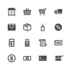 Shopping icons