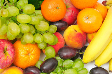 fruits isolated on white background