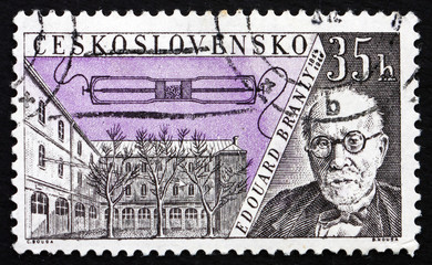 Postage stamp Czechoslovakia 1959 Edouard Branly, Inventor