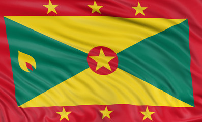 3D Grenada flag