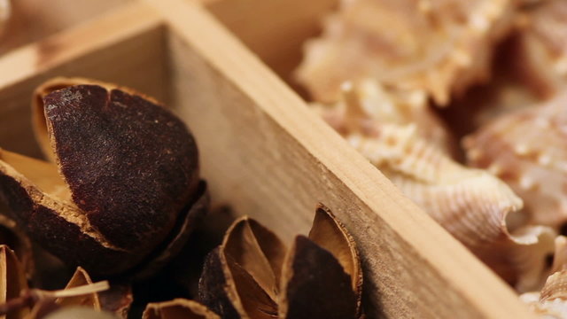 Box with different interesting things