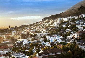 Toits de la ville urbaine, Cape Town, Afrique du Sud.