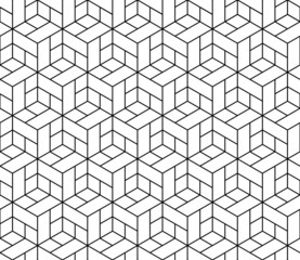Seamless geometric pattern with cubes.