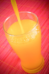 Orange Juice in the Glass
