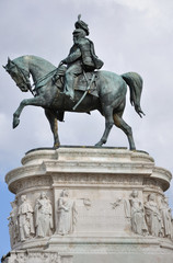 Fototapeta na wymiar Vittorio Emanuele Monument in Rome