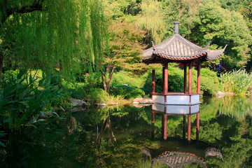 Landscape of West lake park. Hangzhou. China.