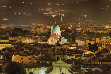 Panorama Florenz Italien Synagoge beleuchtet © Blickfang