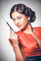 Obraz premium Pin-up girl. American style