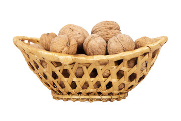 basket with walnuts