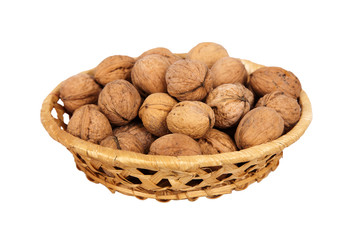 basket with walnuts
