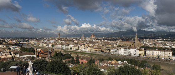 Palazzio Vecchio Panorama Florenz Italien © Blickfang