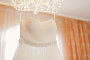 Closeup of Wedding Dress
