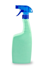 Plastic spray bottle.Isolated.