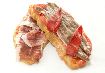 Anchovy canape